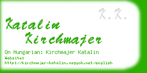 katalin kirchmajer business card